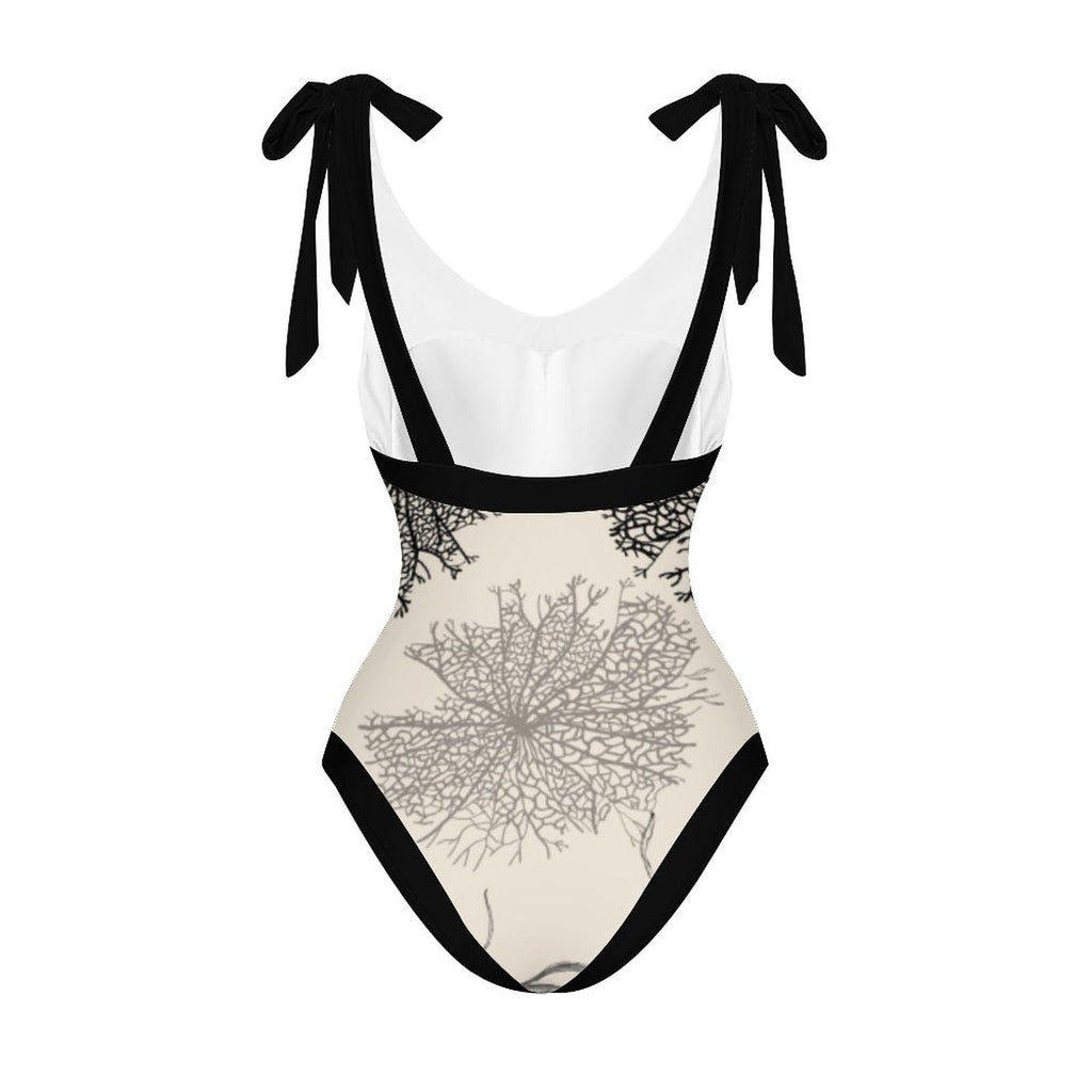 Casual Printed One Piece Swimsuit And Cover Up 2305105072