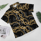 Men's Fashion Casual Printed Short Sleeve Shirts 2306101495