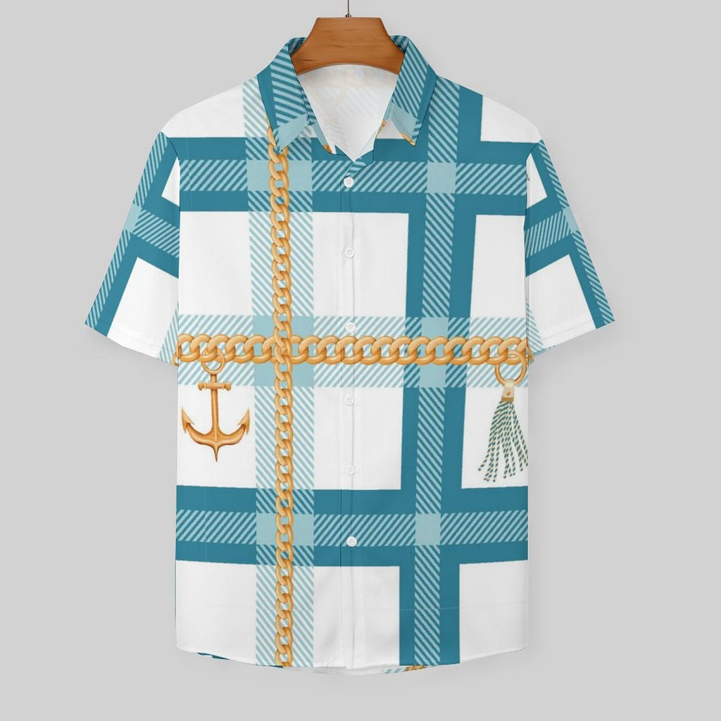 Men's Fashion Casual Printed Short Sleeve Shirts 2306100463