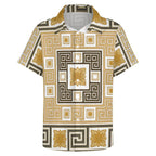 Men's Fashion Casual Printed Short Sleeve Shirts 2306100456