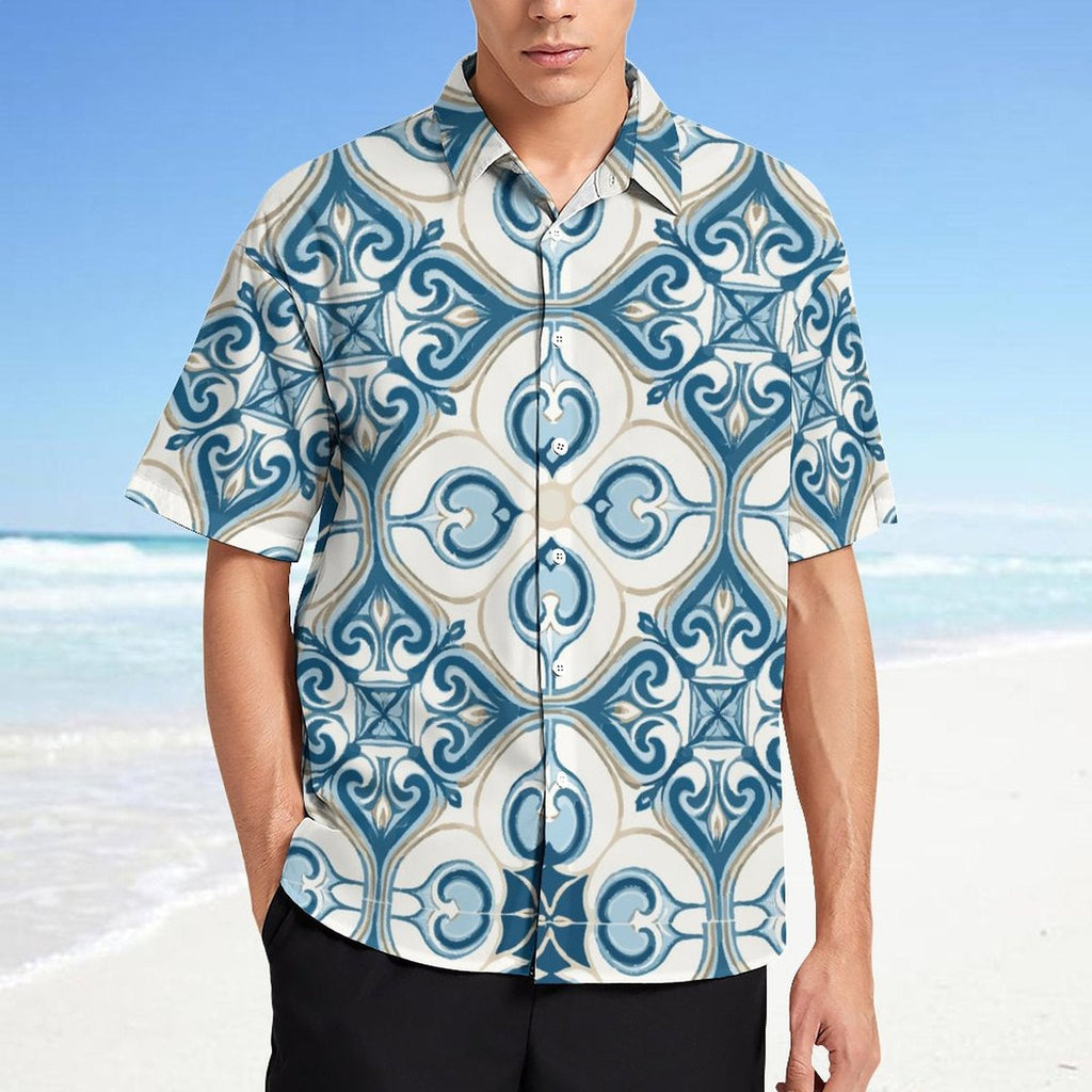 Men's Fashion Casual Printed Short Sleeve Shirts 2306100441