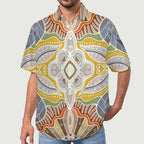Men's Vintage Print Vacation Hawaiian Shirt 2306104050