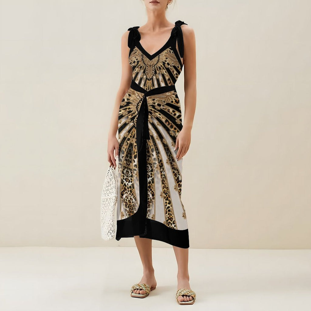Casual Printed One Piece Swimsuit And Cover Up 2305106056