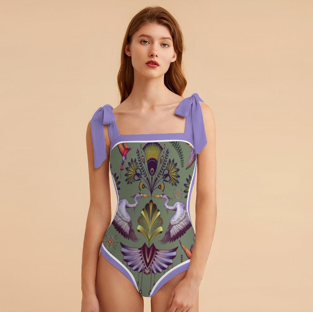 Fashion Printed One Piece Swimsuit And Cover Up 2306100619