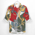 Men's Casual Printed Long Sleeve Shirt 2306103092