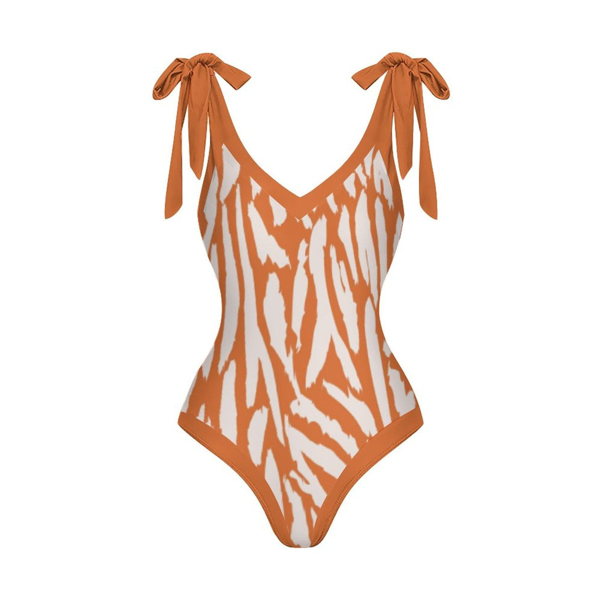 Casual Printed One-Piece Swimsuit And Cover Up 2305104032