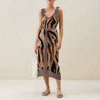 Casual Printed One-Piece Swimsuit And Cover Up 2305102427