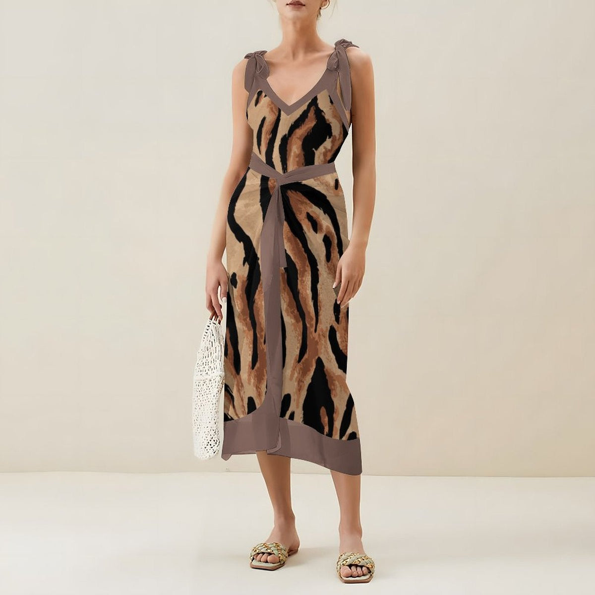 Casual Printed One-Piece Swimsuit And Cover Up 2305102427
