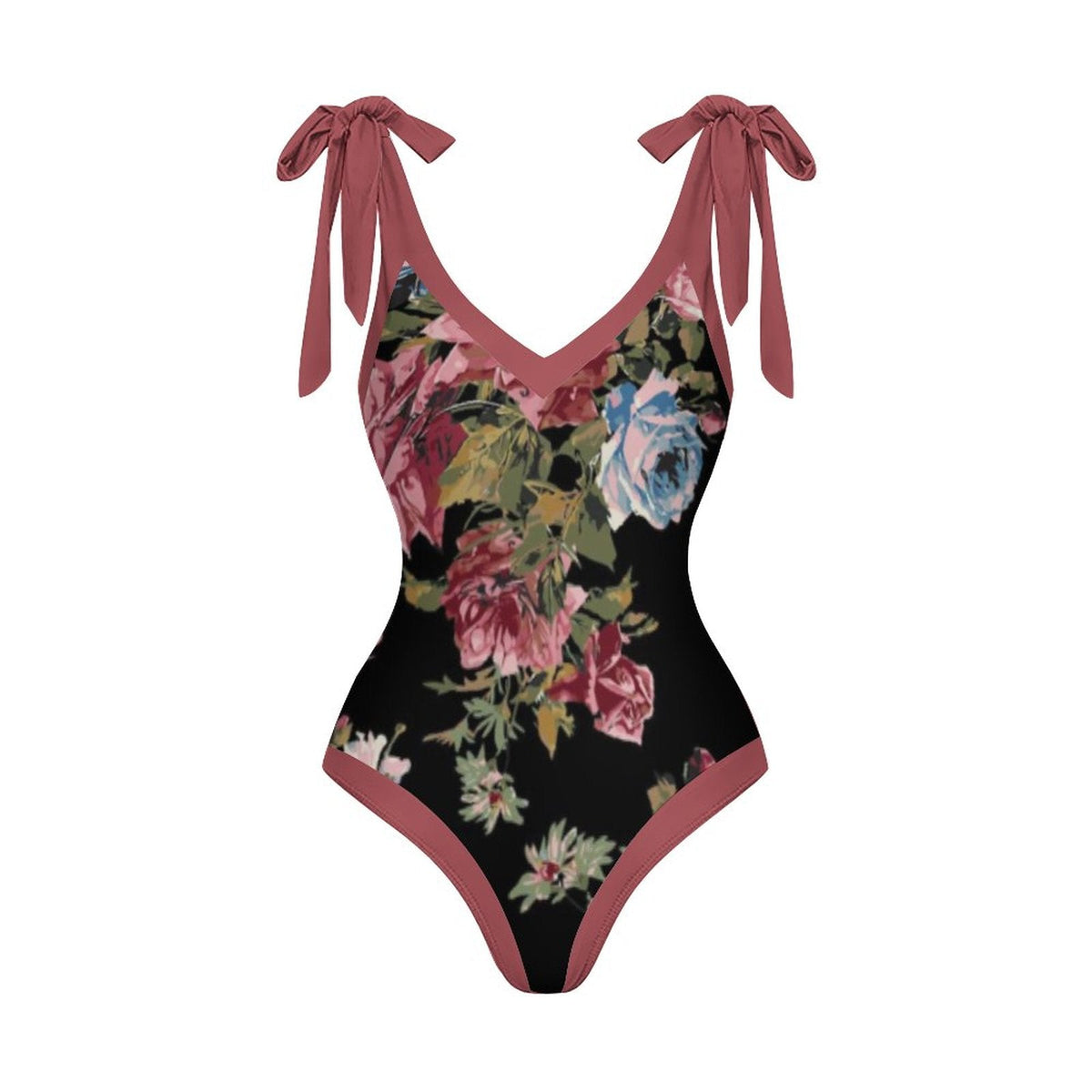 Casual Printed One Piece Swimsuit And Cover Up 2305105009