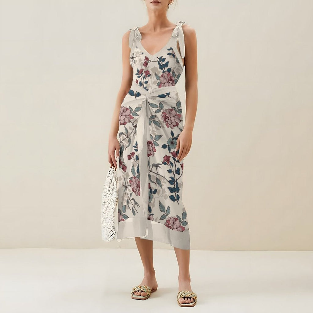 Casual Printed One-Piece Swimsuit And Cover Up 2305104175