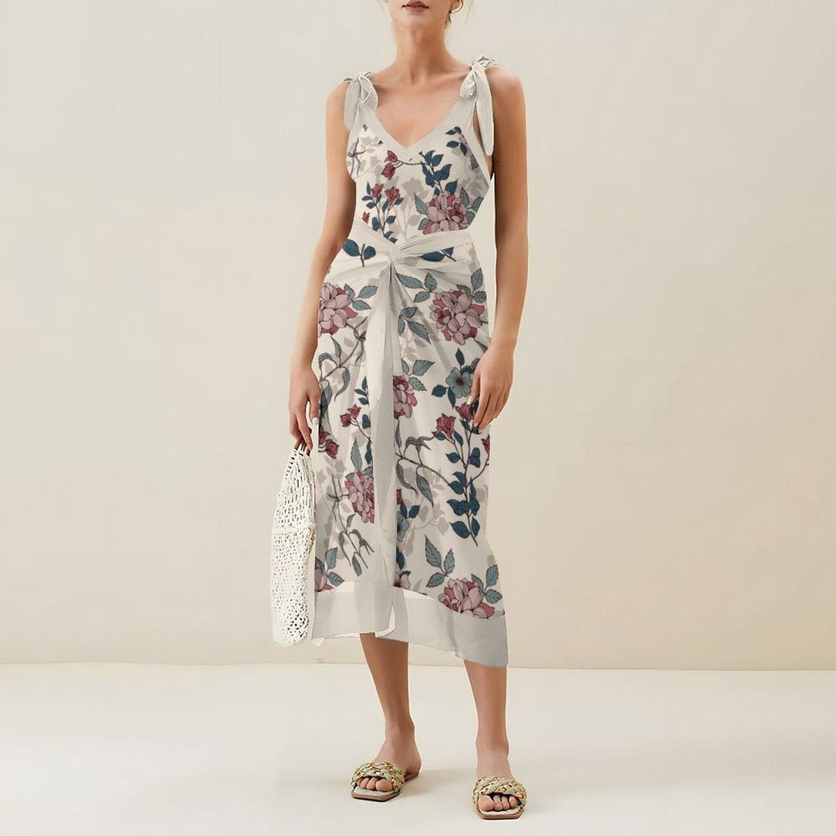 Casual Printed One-Piece Swimsuit And Cover Up 2305104175