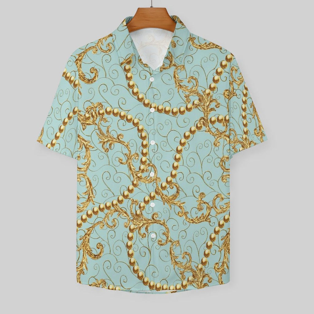 Men's Fashion Casual Printed Short Sleeve Shirts 2306101117