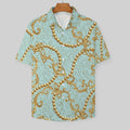 Men's Fashion Casual Printed Short Sleeve Shirts 2306101117