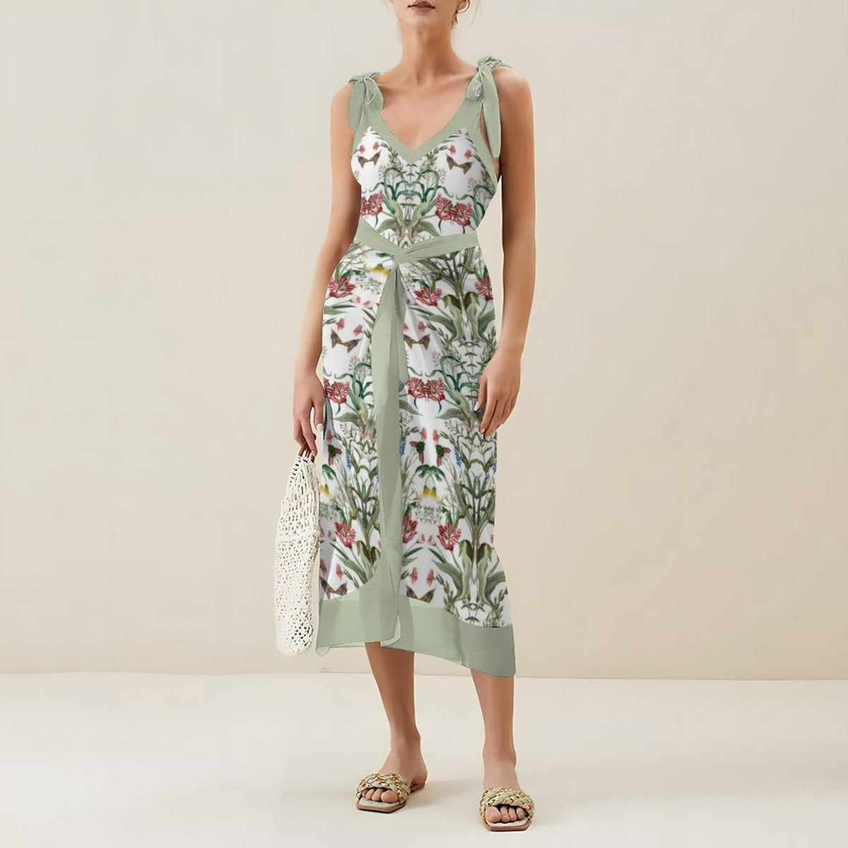 Casual Printed One-Piece Swimsuit And Cover Up 2305103380