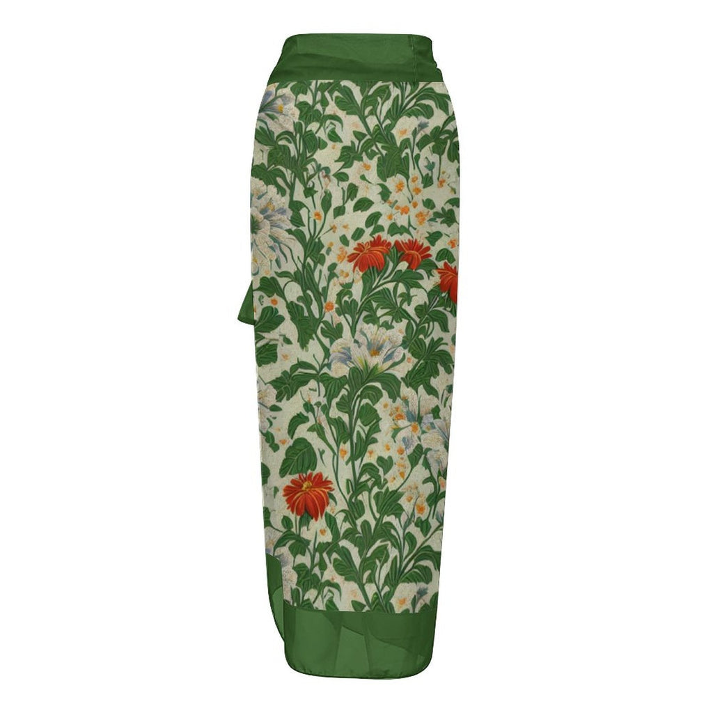 Casual Printed One-Piece Swimsuit And Cover Up 2305102482