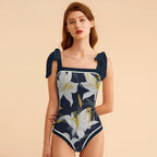 Fashion Printed One Piece Swimsuit And Cover Up 2305104976