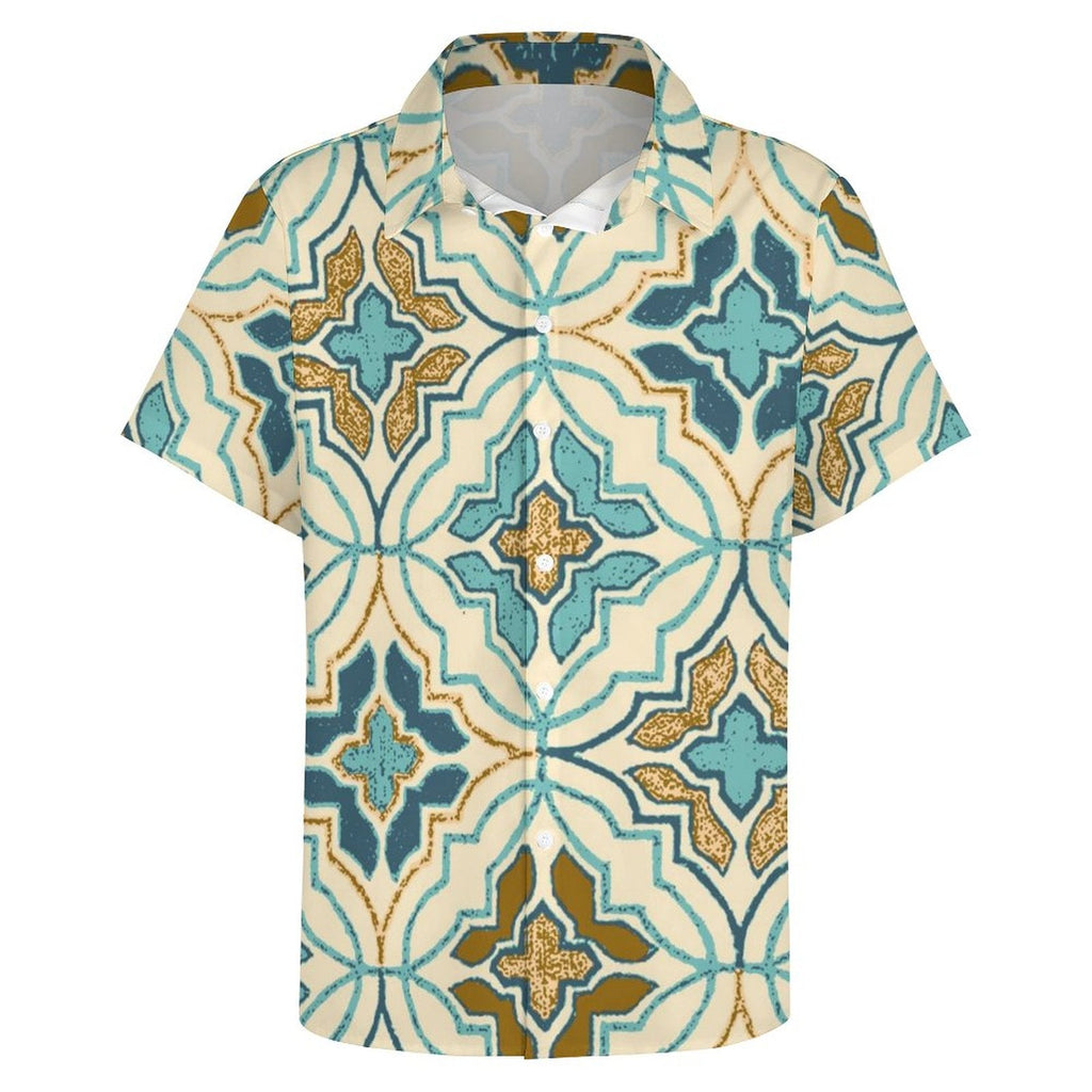 Men's Fashion Casual Printed Short Sleeve Shirts 2306100444