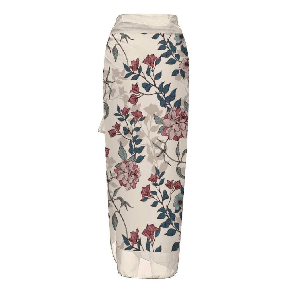 Casual Printed One-Piece Swimsuit And Cover Up 2305104175