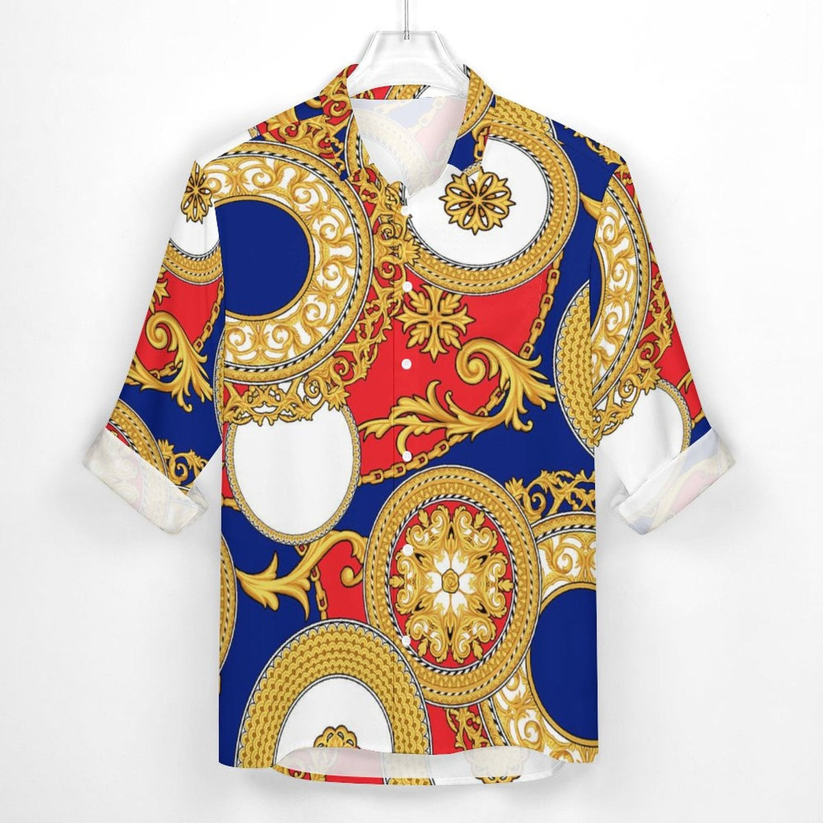 Men's Casual Printed Long Sleeve Shirt 2306103091
