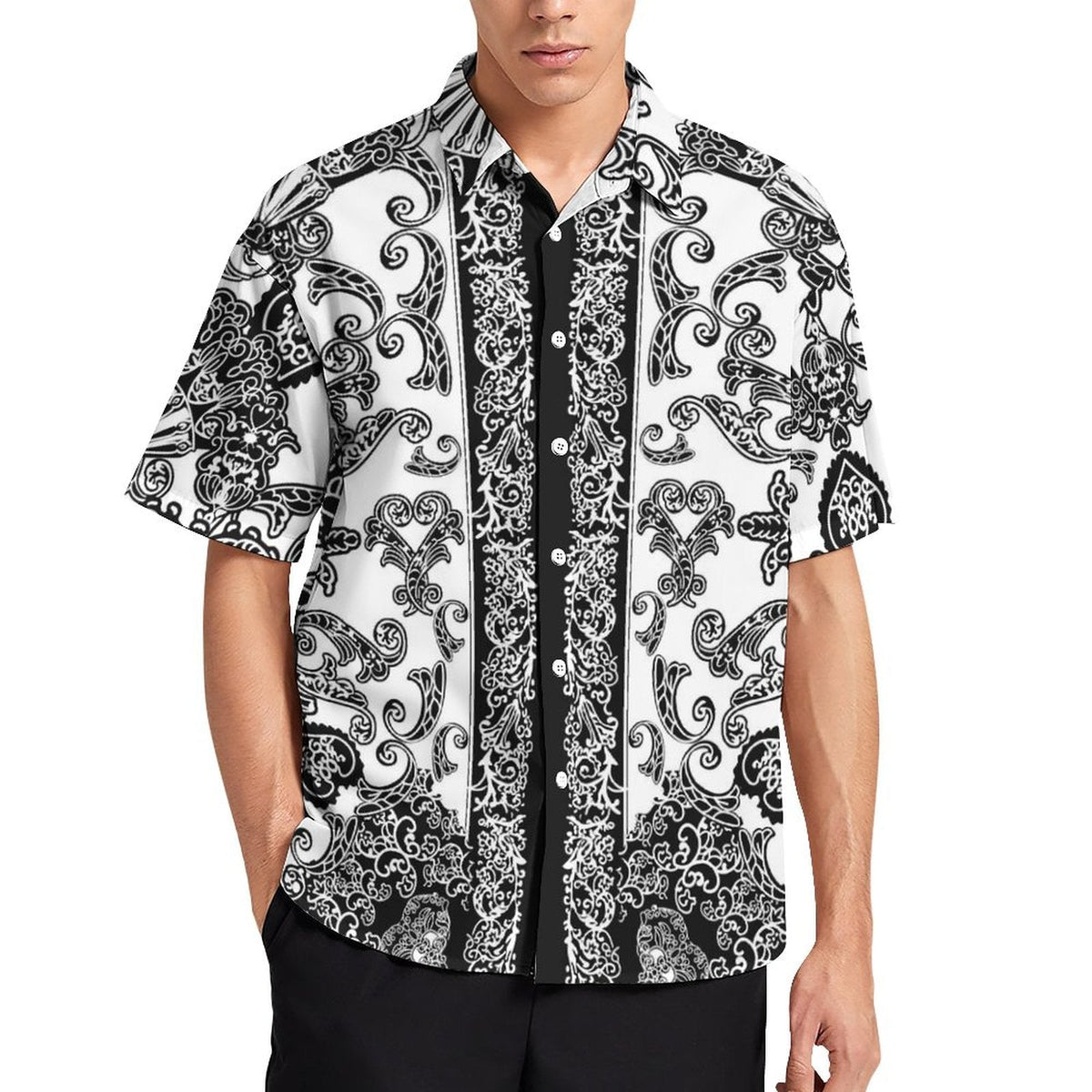 Men's Fashion Casual Printed Short Sleeve Shirts 2306101110