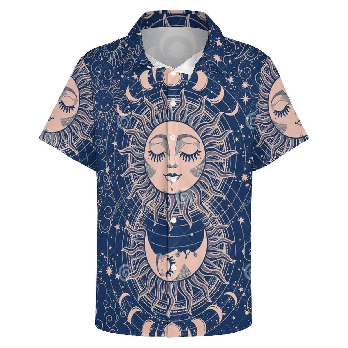 Men's Fashion Casual Printed Short Sleeve Shirts 2306100972