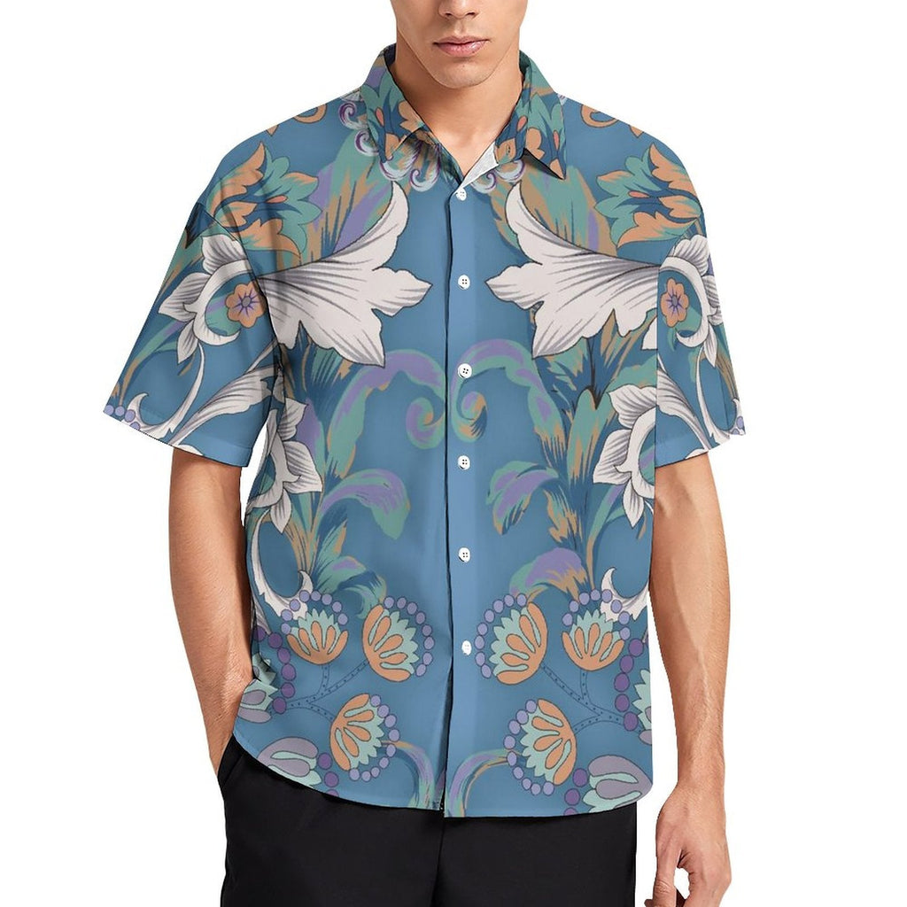 Men's Fashion Casual Printed Short Sleeve Shirts 2306100465