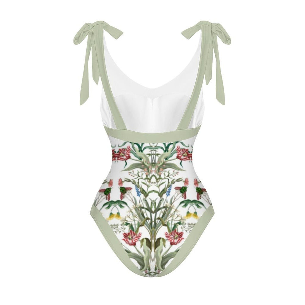 Casual Printed One-Piece Swimsuit And Cover Up 2305103380