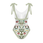 Casual Printed One-Piece Swimsuit And Cover Up 2305103380