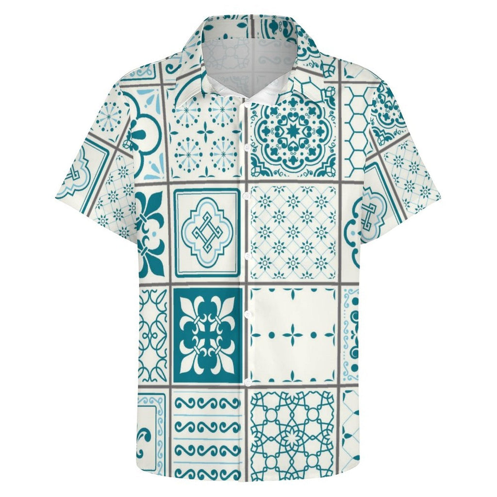 Men's Fashion Casual Printed Short Sleeve Shirts 2306100447