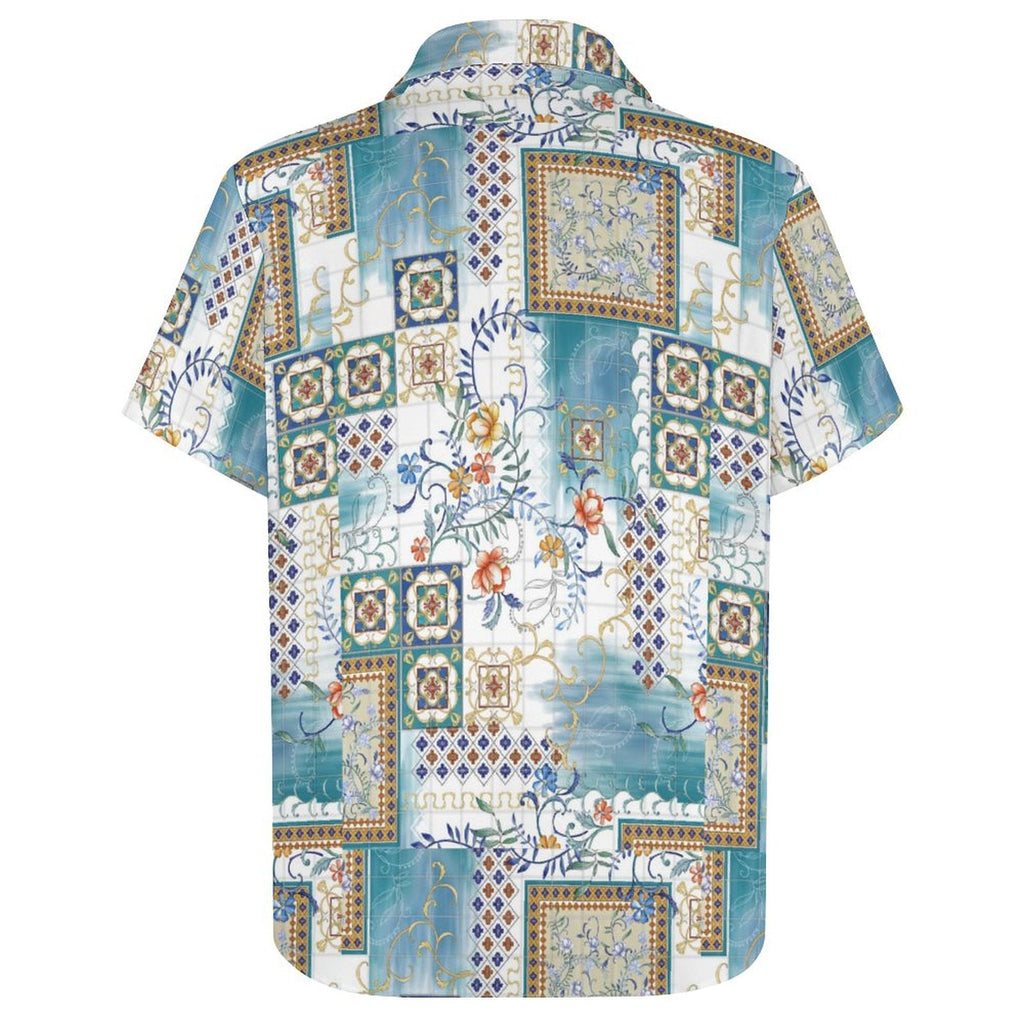 Men's Hawaiian Print Resort Shirt 2304102444