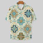 Men's Fashion Casual Printed Short Sleeve Shirts 2306100444