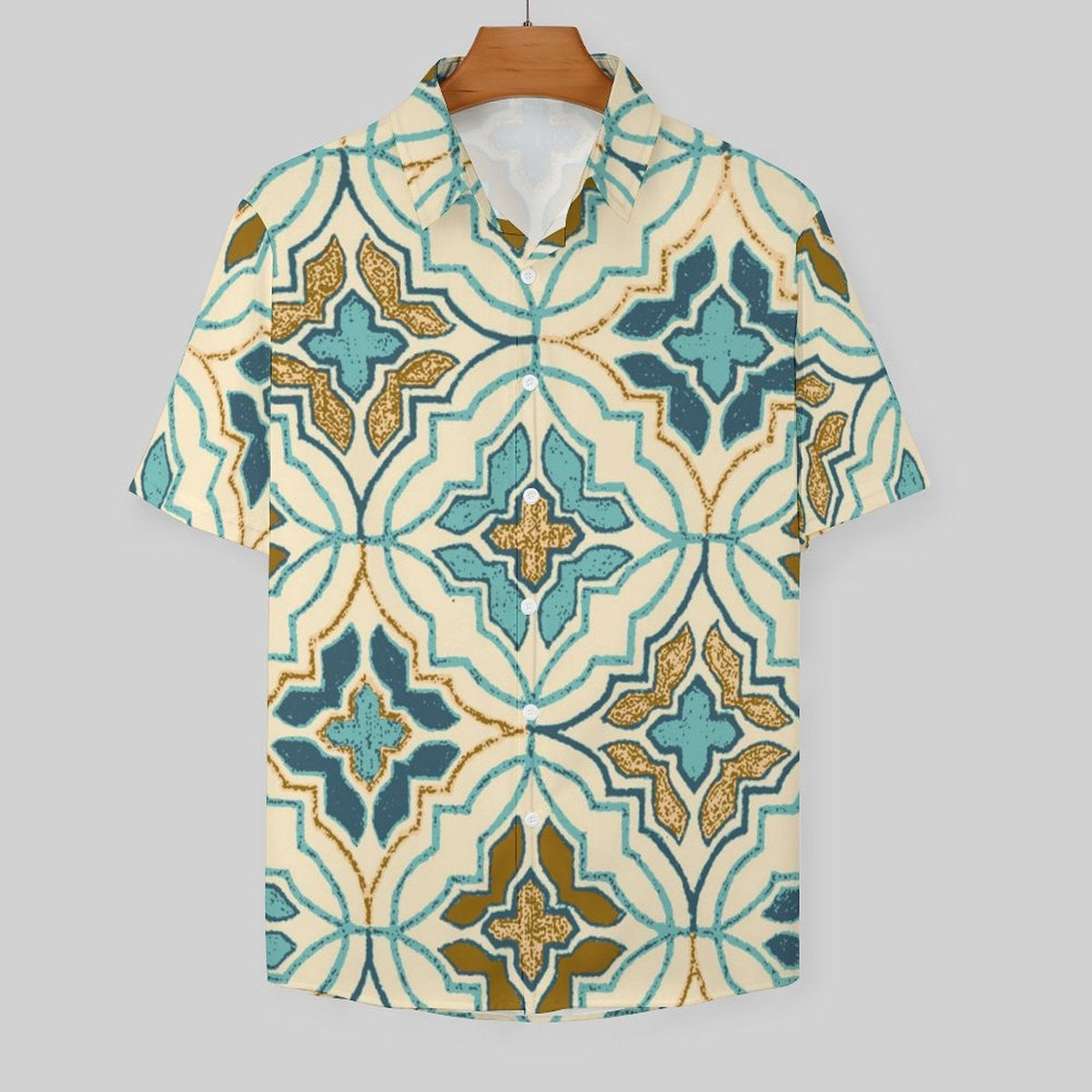 Men's Fashion Casual Printed Short Sleeve Shirts 2306100444