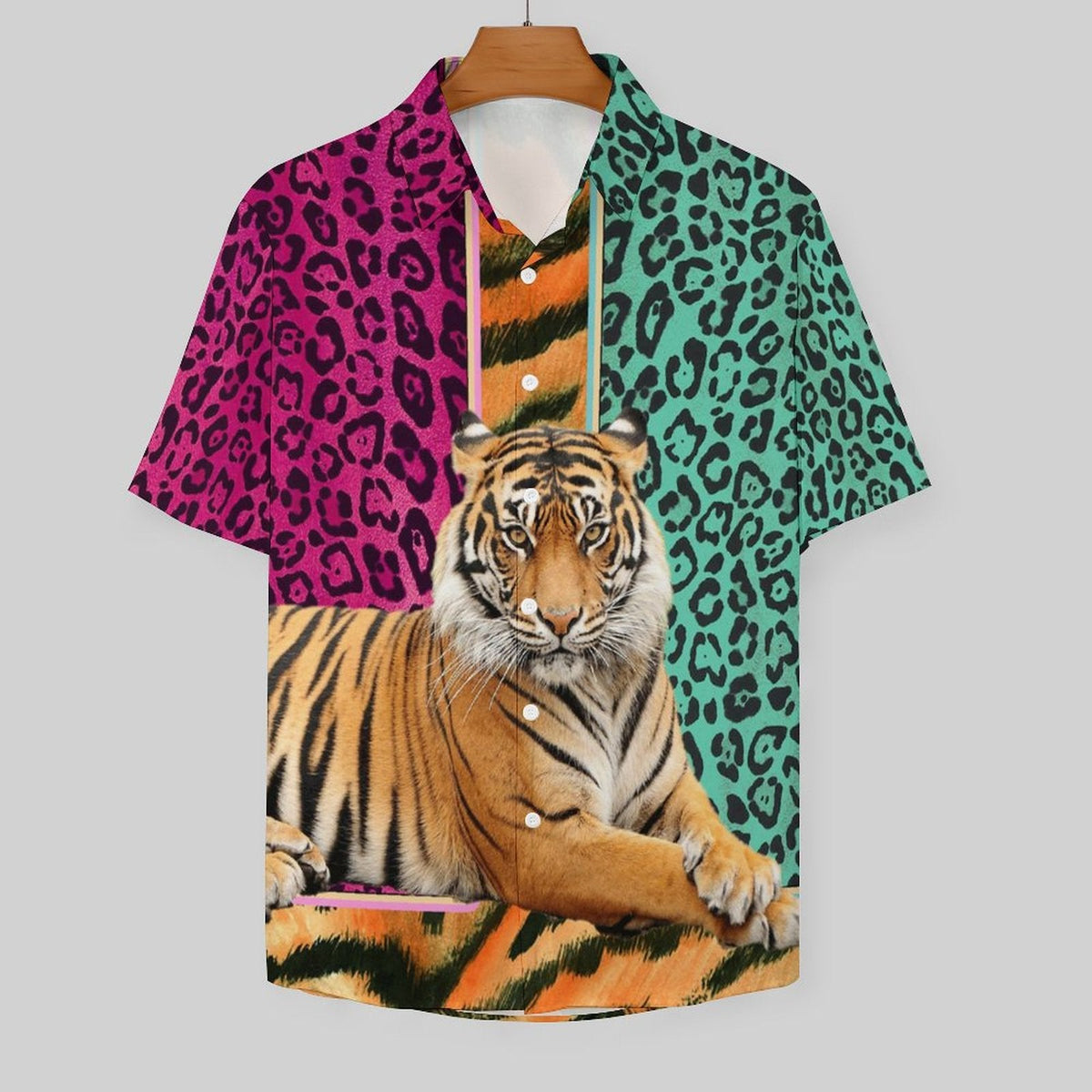 Men's Fashion Casual Printed Short Sleeve Shirts 2305107069