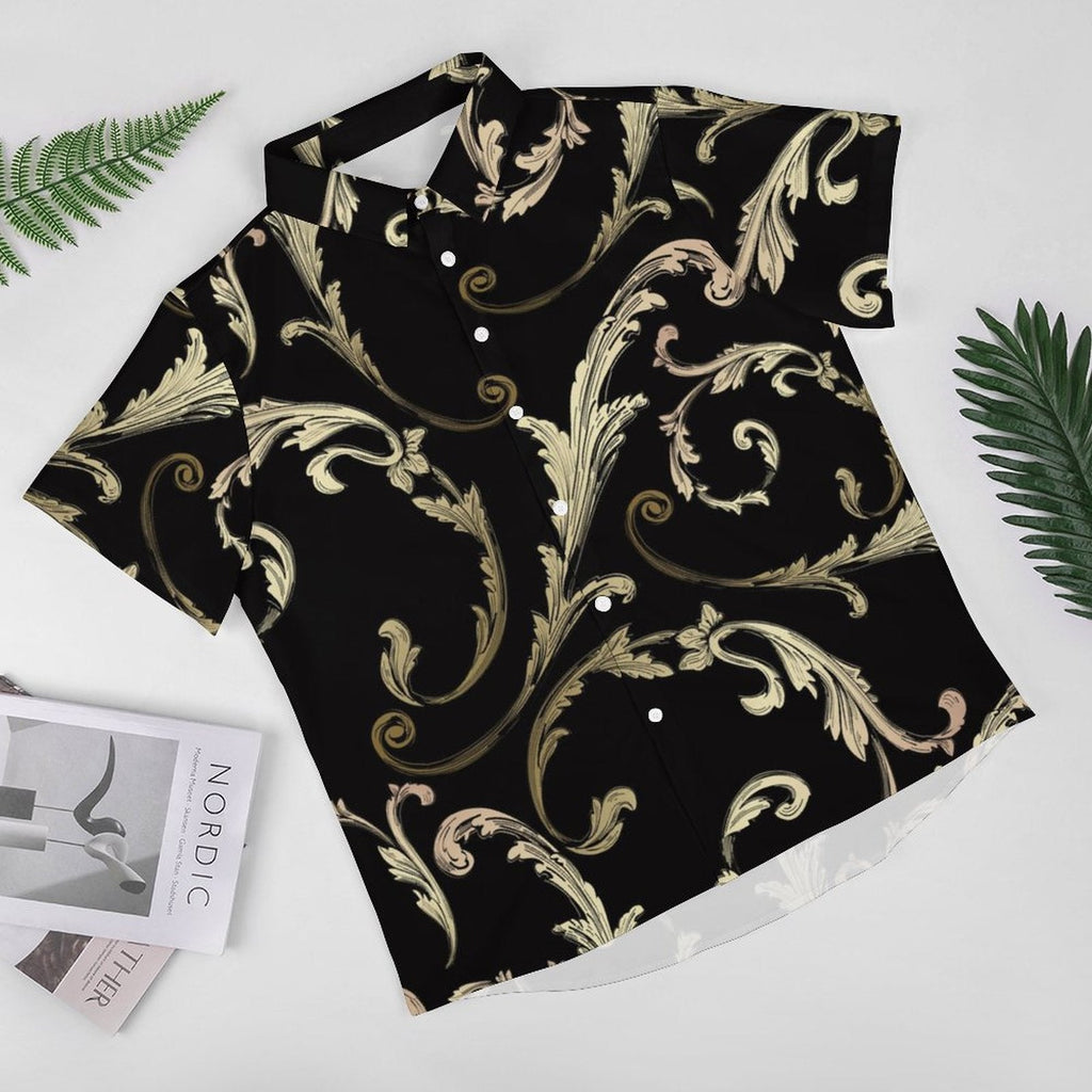 Men's Fashion Casual Printed Short Sleeve Shirts 2306100459