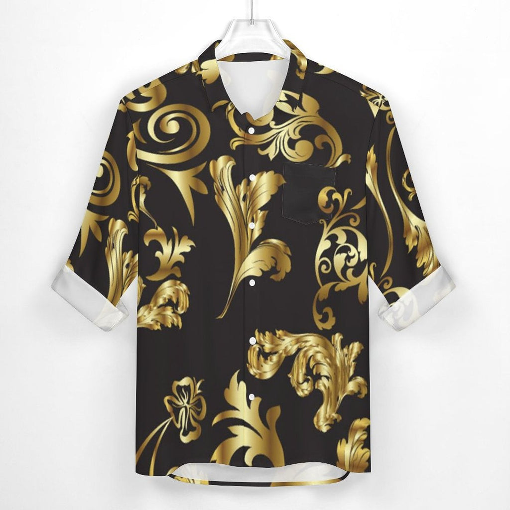 Men's Casual Printed Long Sleeve Shirt 2306103086