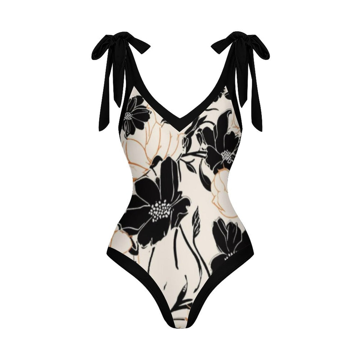 Casual Printed One Piece Swimsuit And Cover Up 2305104923