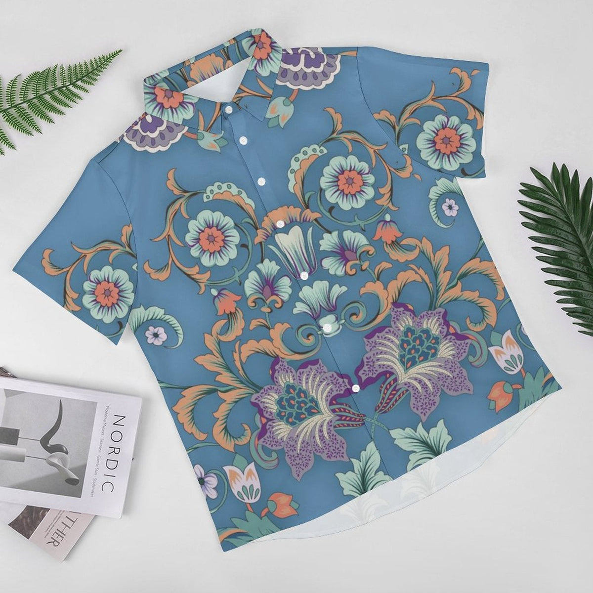 Men's Fashion Casual Printed Short Sleeve Shirts 2306100464