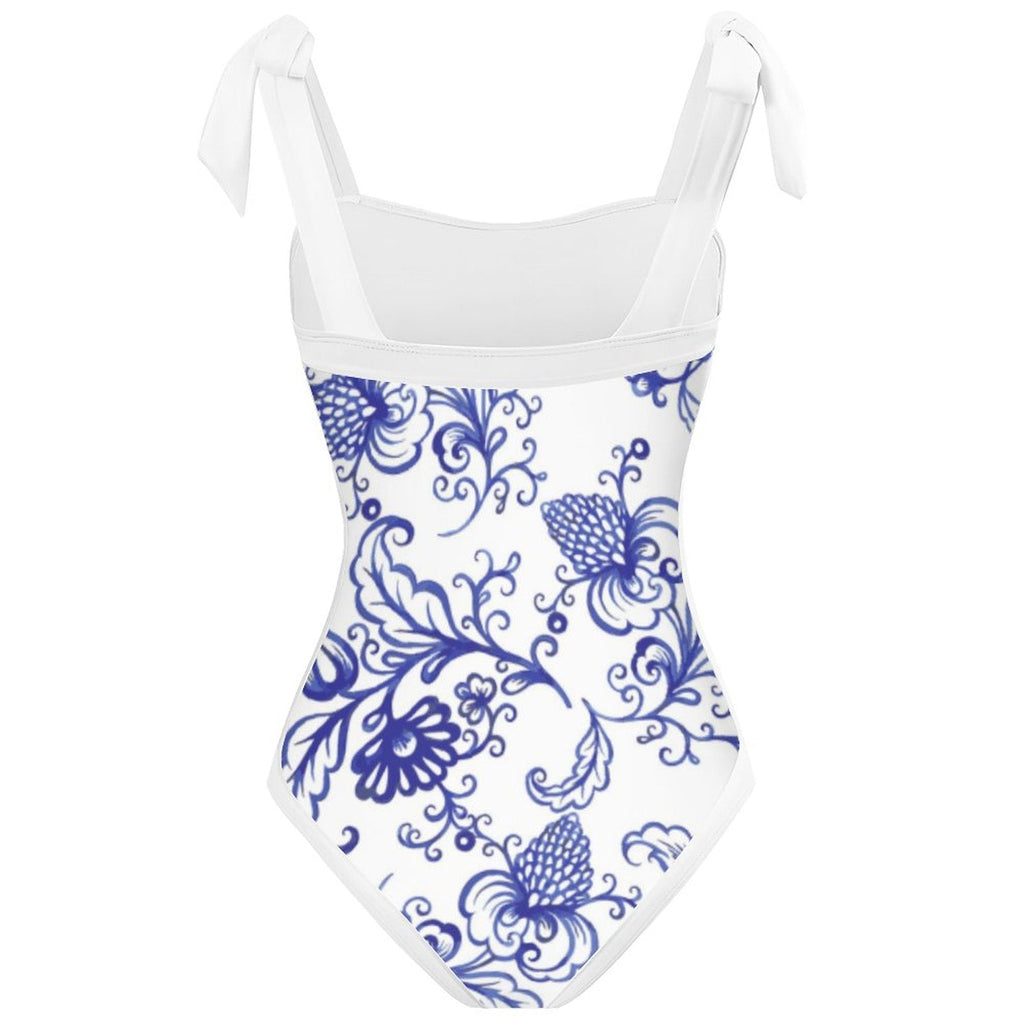 Fashion Printed One Piece Swimsuit And Cover Up 2305105236