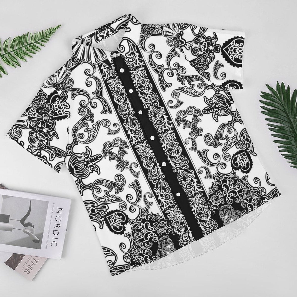 Men's Fashion Casual Printed Short Sleeve Shirts 2306101110