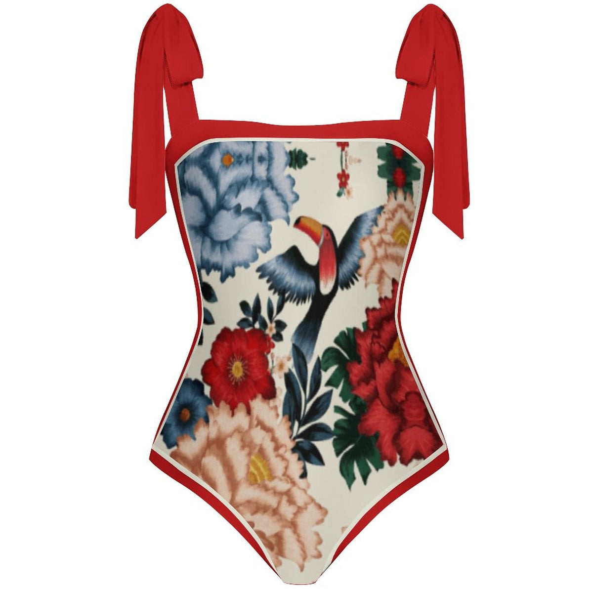 Fashion Printed One Piece Swimsuit And Cover Up 2305104918