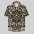 Men's Fashion Casual Printed Short Sleeve Shirts 2306100457