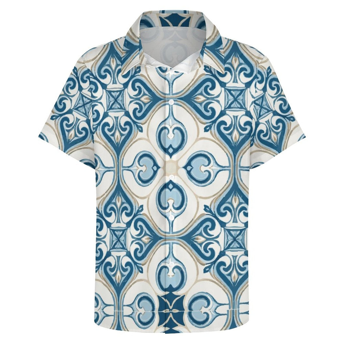 Men's Fashion Casual Printed Short Sleeve Shirts 2306100441