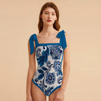 Fashion Printed One-Piece Swimsuit And Cover Up 2305104404