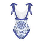 Casual Printed One Piece Swimsuit And Cover Up 2305106053