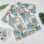 Men's Hawaiian Print Resort Shirt 2304102444