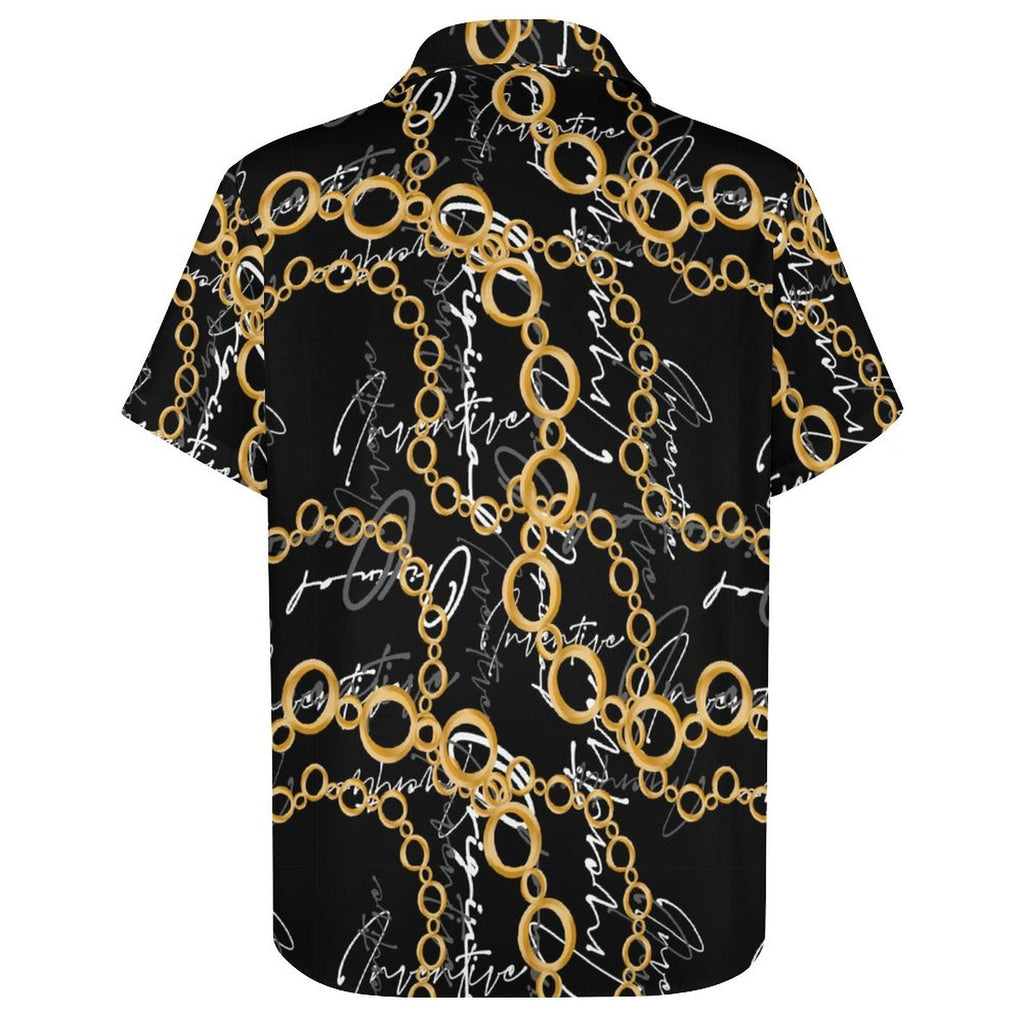 Men's Fashion Casual Printed Short Sleeve Shirts 2306101495
