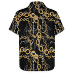 Men's Fashion Casual Printed Short Sleeve Shirts 2306101495