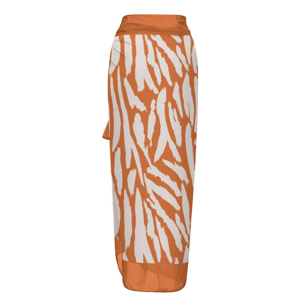 Casual Printed One-Piece Swimsuit And Cover Up 2305104032