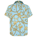 Men's Fashion Casual Printed Short Sleeve Shirts 2306100967