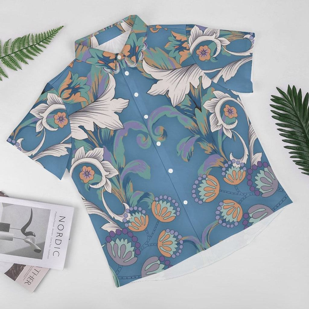 Men's Fashion Casual Printed Short Sleeve Shirts 2306100465